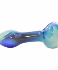 Shop LA Pipes Cosmic Nebula Glass Spoon Pipe - Durable Borosilicate Art Piece in australian