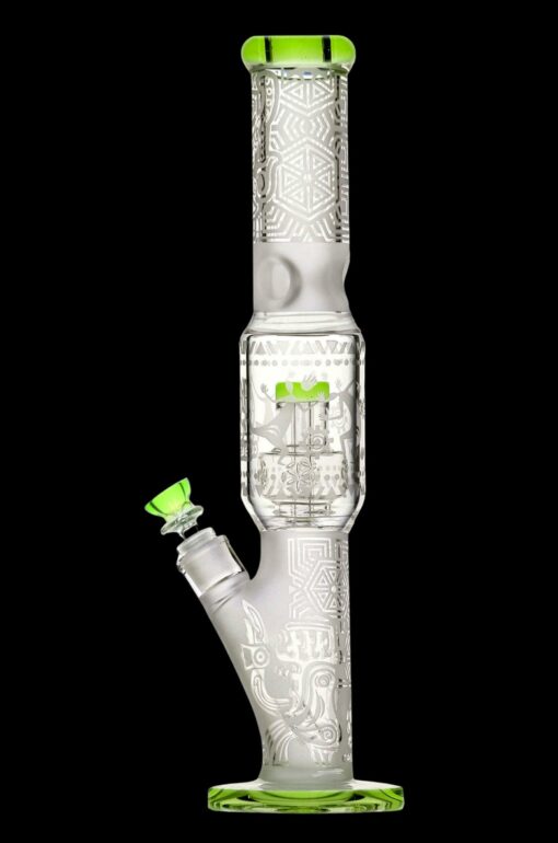 Shop Calibear Sandblasted Seed of Life Straight Tube Water Pipe in australian