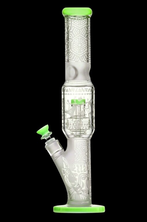 Shop Calibear Sandblasted Seed of Life Straight Tube Water Pipe in australian