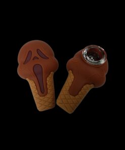 Shop Cloud 8 Ghost Face Ice Cream Silicone Hand Pipe in australian