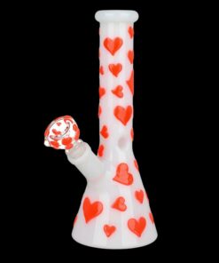 Shop Valentines Day Heart Glow In The Dark Beaker in australian