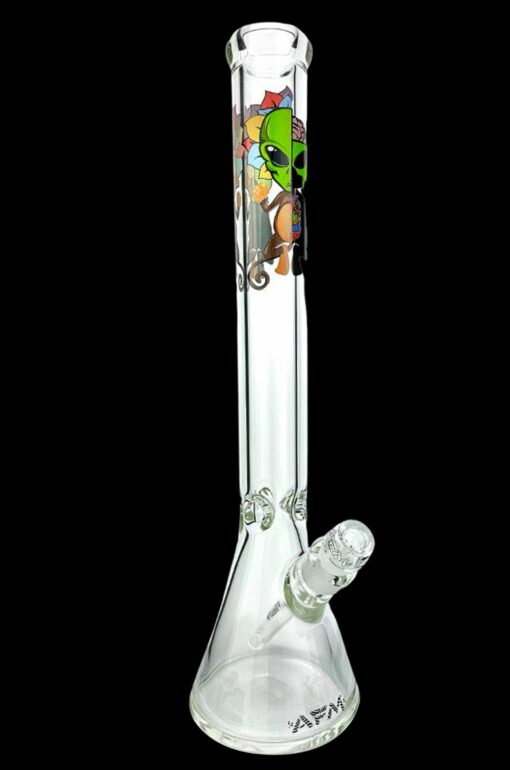 Shop AFM Glass Skeletal Clear 9mm Glass Beaker Bong in australian