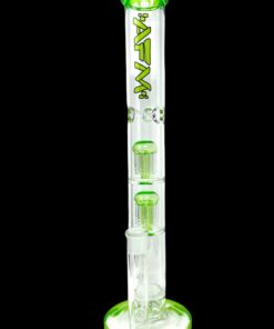 Shop AFM Glass Ripper Double Arm Perc Glass Straight Tube Bong in australian