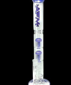 Shop AFM Glass Ripper Double Arm Perc Glass Straight Tube Bong in australian