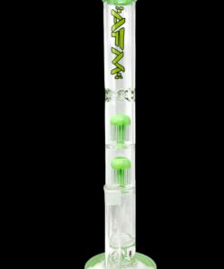 Shop AFM Glass Ripper Double Arm Perc Glass Straight Tube Bong in australian