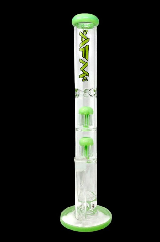 Shop AFM Glass Ripper Double Arm Perc Glass Straight Tube Bong in australian