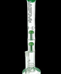 Shop AFM Glass Ripper Double Arm Perc Glass Straight Tube Bong in australian