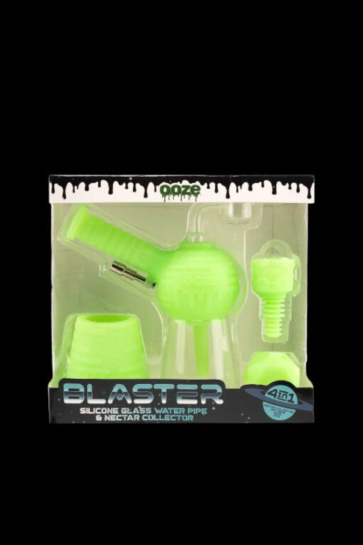 Shop Ooze Blaster Silicone Glass 4-in-1 Hybrid Water Pipe and Dab Straw in australian