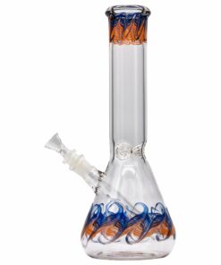 Shop LA Pipes "Phoenix Rising" Color Wrapped Beaker Bong in australian
