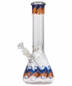 Shop LA Pipes "Phoenix Rising" Color Wrapped Beaker Bong in australian