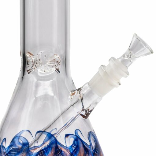 Shop LA Pipes "Phoenix Rising" Color Wrapped Beaker Bong in australian