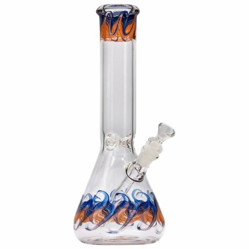 Shop LA Pipes "Phoenix Rising" Color Wrapped Beaker Bong in australian