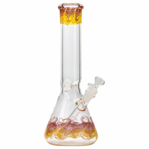 Shop LA Pipes "Phoenix Rising" Color Wrapped Beaker Bong in australian