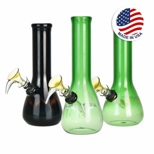 Shop Phoenix Rising Mini Beaker Water Pipe | 6.75" | American Glass Artistry in australian