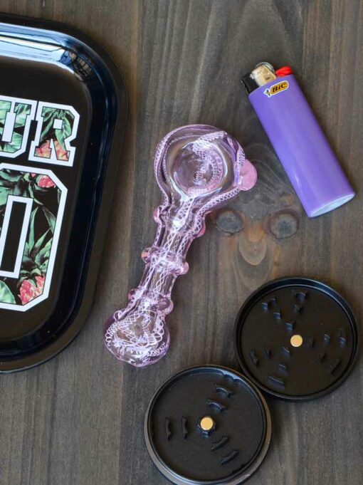 Shop 4" Pink Glass Pipe in australian