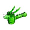 Shop Dragon Worked Lime Color Glass Hand Pipe in australian