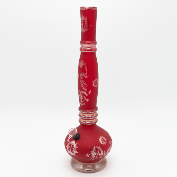 Shop Chinese Dragon Glass Bong - Frosted Cherry in australian