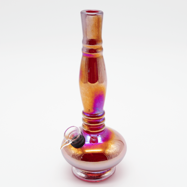 Shop GLASS BONG- MAGNETIC 24cm RED OIL SLICK S/GLASS in australian