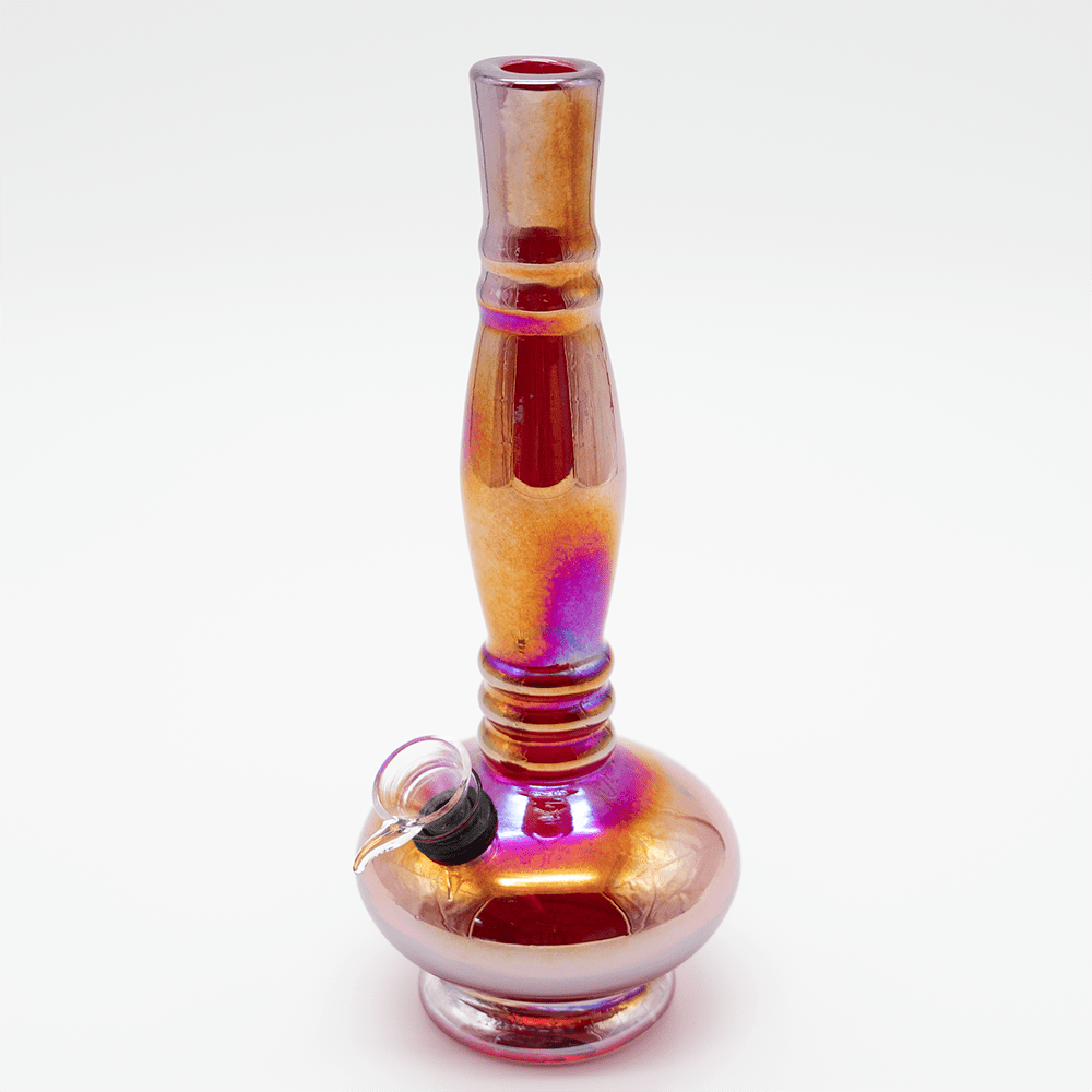 Shop GLASS BONG- MAGNETIC 24cm RED OIL SLICK S/GLASS in australian