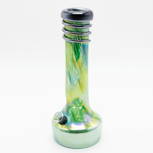 Shop GLASS BONG- SPECIAL DELIGHT 30.5cm GREEN W/OIL SLICK TOP S/GLASS in australian