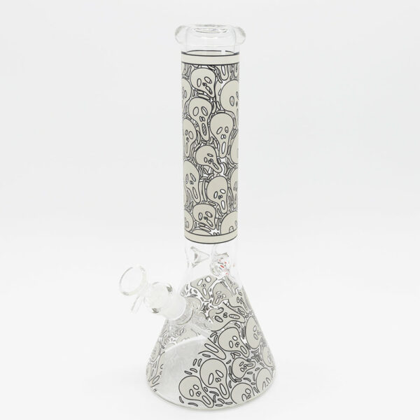 Shop Ghost Face Glass Bong - White in australian