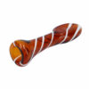 Shop Pocket-Sized Striped Glass Chillum Pipe in australian