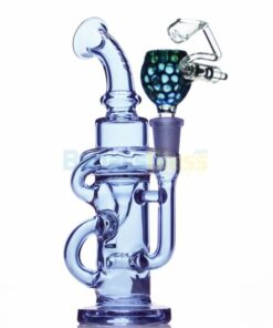 Shop Purple Klein Recycler Waterpipe By MAV Glass in australian