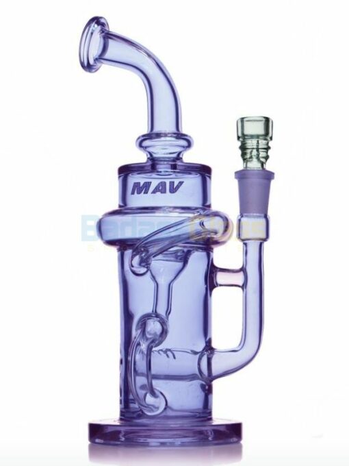 Shop Purple Klein Recycler Waterpipe By MAV Glass in australian