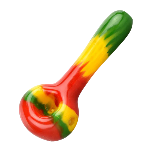 Shop Rasta Color Spoon Hand Pipe in australian