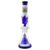 Shop MAV Glass 16" Beaker Bong with Slitted Pyramid Perc & Freezable Glycerin Coil in australian