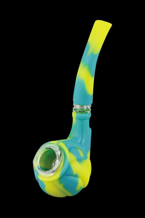 Shop Silicone Hand Pipe with Glass Bowl in australian
