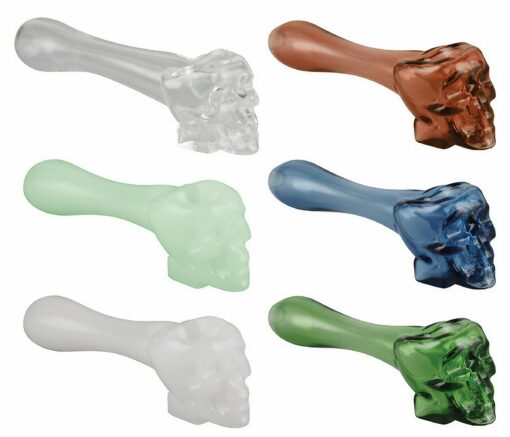 Shop Skull Glass Spoon Pipe in australian