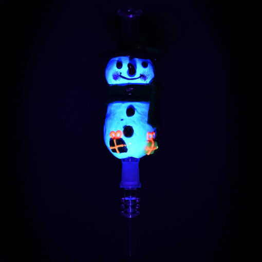 Shop Snowman Glassworks 7" Vapor Vessel with Quartz Tip & UV Reactive - 10mm in australian