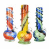 Shop Spherical Swirl Soft Glass Water Pipe - 9.75" / Colors Vary in australian