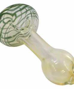 Shop LA Pipes Compact Color-Shift Glass Spoon Pipe with Spiral Design in australian