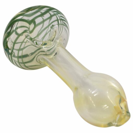 Shop LA Pipes Compact Color-Shift Glass Spoon Pipe with Spiral Design in australian