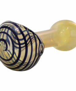 Shop LA Pipes Compact Color-Shift Glass Spoon Pipe with Spiral Design in australian