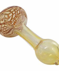 Shop LA Pipes Compact Color-Shift Glass Spoon Pipe with Spiral Design in australian