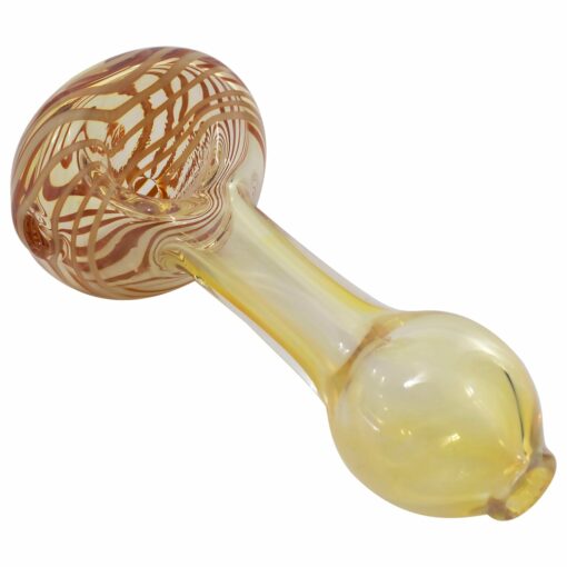 Shop LA Pipes Compact Color-Shift Glass Spoon Pipe with Spiral Design in australian