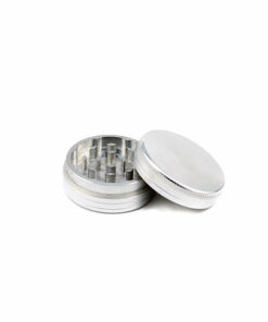 Shop SPLIFF Silver Aluminium Grinder 50mm - 2 part in australian