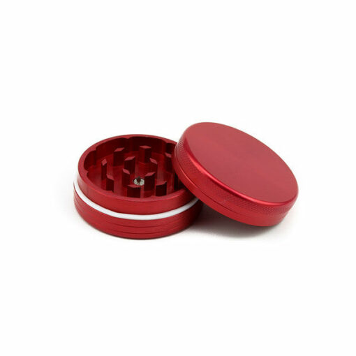 Shop SPLIFF Red Aluminium Grinder 63mm - 2 part in australian