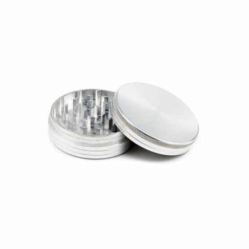 Shop SPLIFF Silver Aluminium Grinder 63mm - 2 part in australian