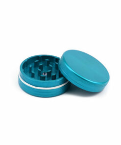 Shop SPLIFF Turquoise Aluminium Grinder 63mm - 2 part in australian