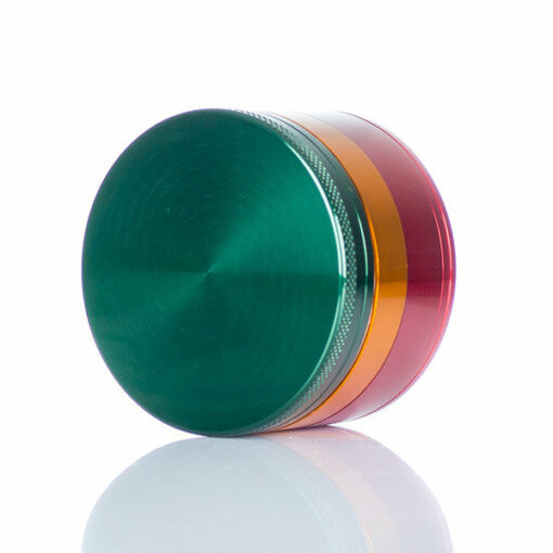 Shop SPLIFF Rasta Aluminium Grinder 63mm - 4 part in australian