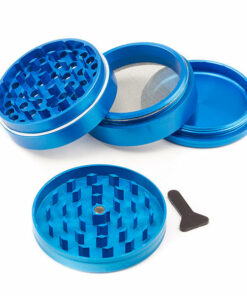 Shop SPLIFF Turquoise Aluminium Grinder 63mm - 4 part in australian