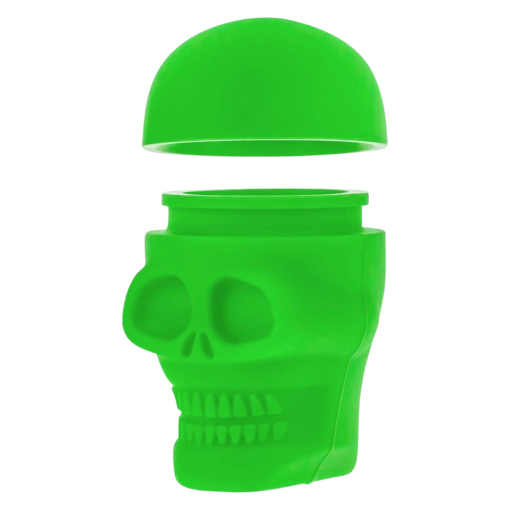 Shop Silicone Non-Stick "Skull" Stash Container in australian