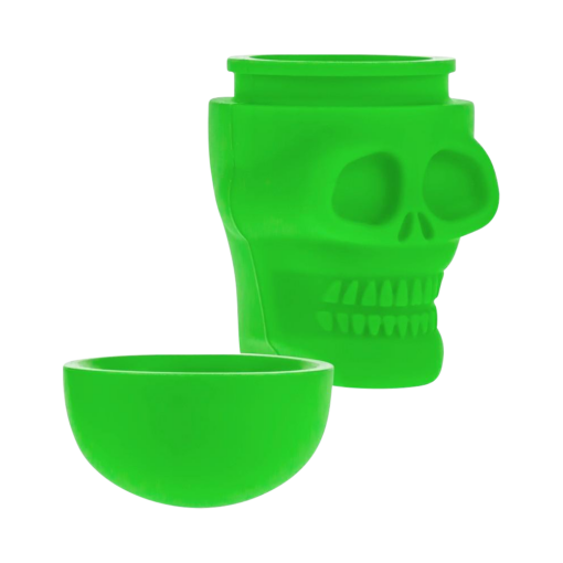 Shop Silicone Non-Stick "Skull" Stash Container in australian