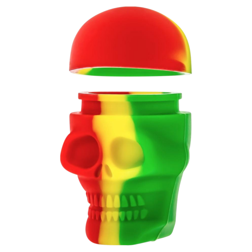 Shop Silicone Non-Stick "Skull" Stash Container in australian