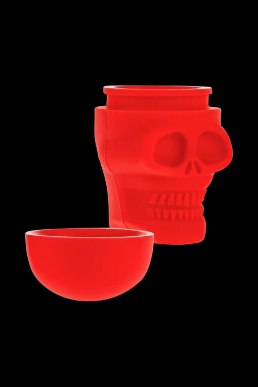 Shop Silicone Non-Stick "Skull" Stash Container in australian