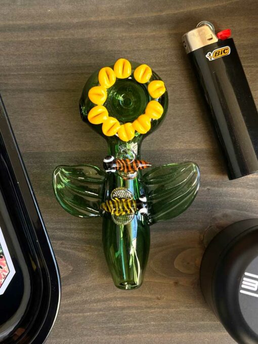 Shop Glass Sunflower Pipe in australian